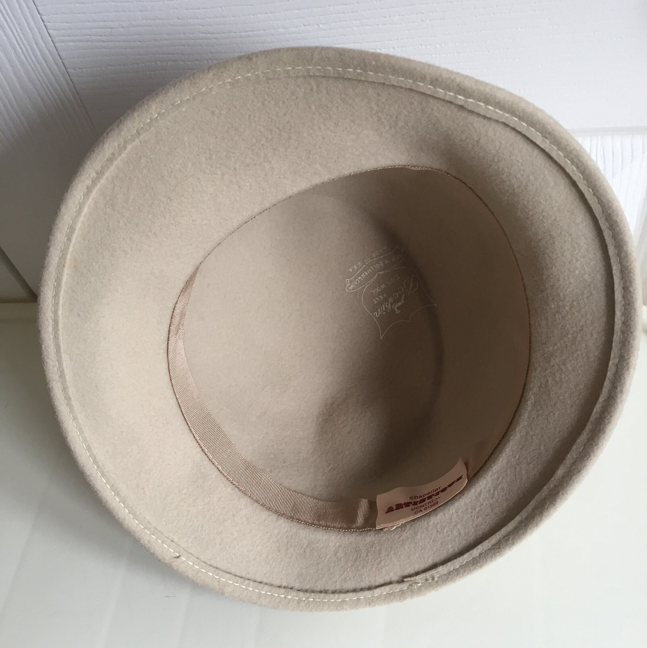 VTG Doeskin Felt Wool Ladies Hat Mister T Exclusive Cream Union Made Rare 60\'s Doeskin Felt 100% Wool Hat Vintage | eBay main image 3