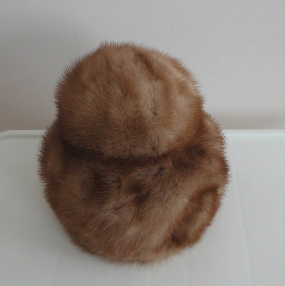 60s Light Brown Mink Fur Women Extra Small 20 3/4 