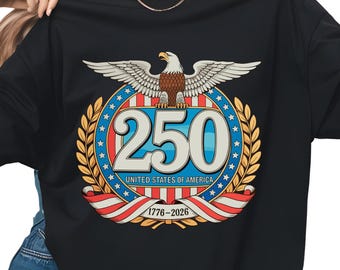 USA 250th Anniversary Eagle Shirt, Patriotic Seal Tee, 1776-2026 Outfit