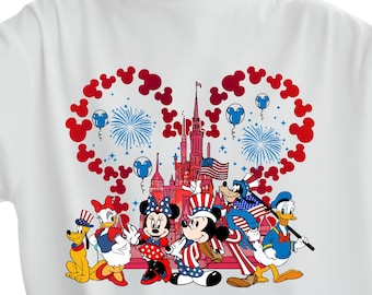 Mickey Friends 4th of July Patriotic Comfort Colors T-Shirt