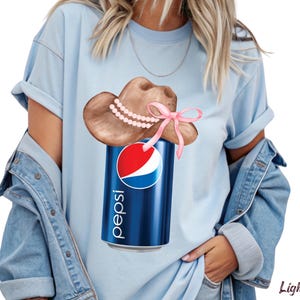 pepsi Shirt with Cowboy Hat, Country Western Cowgirl T-Shirt – pepsi Unisex, pepsi Youth, Baby Onesie, V-Neck, pepsi Sweatshirt, Long Sleeve