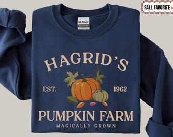 Hagrids Pumpkin Farm Sweatshirt, Fall Pumpkin Patch Tee, Cozy Autumn Outfit, Vintage Farm Aesthetic hoodie, Haloween shirts
