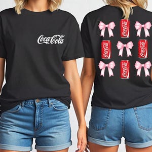 Coca-Cola Bow T-Shirt: Coquette Trendy Tee, Soda Lover