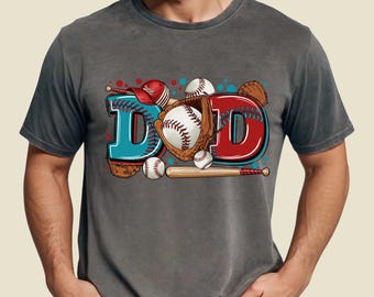 Baseball Dad Shirt, Game Day Comfort Colors Tee, Sports Dad Outfit