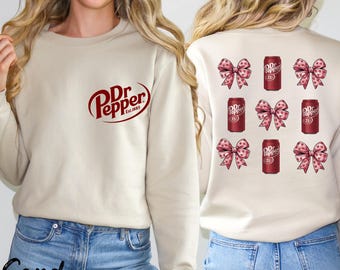 Dr Pepper Coquette Bow Shirt: Vintage Soda Pop Graphic Tee