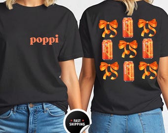 Poppi Orange Soda Bow Shirt, Soda Girl Era Tee