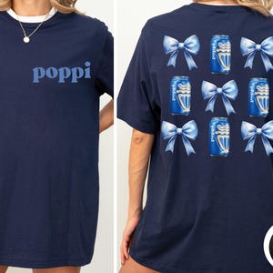 Poppi Cream Soda Coquette Bow 2 Sides Shirt, Poppi Cream Soda lover Sweatshirt, Poppi Fan, Trendy Poppi Shirt, Cute Bow Poppi Drink Shirt