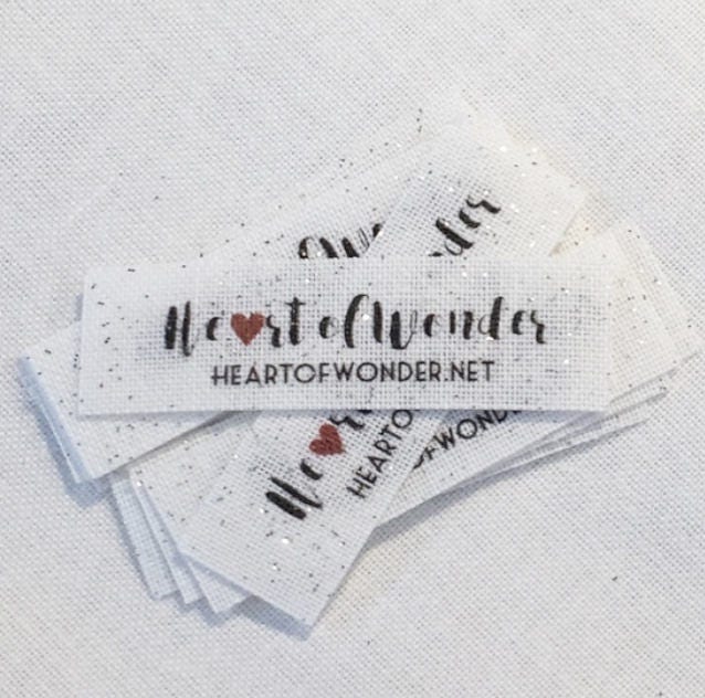 SPARKLE* 70 PRE-CUT Custom Clothing Labels {Colorfast/Fray-proof/Iron…