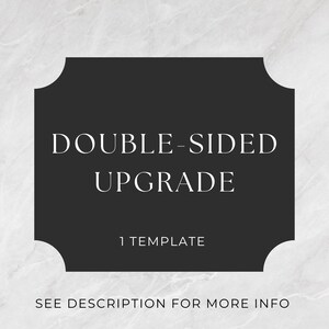 Invito fronte-retro aggiuntivo / Design del retro / Aggiornamento del modello Canva / Invito con retro coordinato