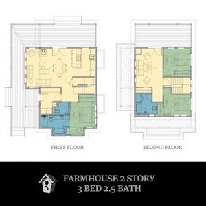 Farmhouse 2 Story Expanded 3 bedroom 2.5 bath
