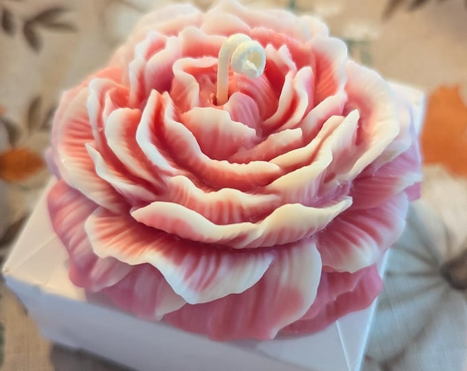 Peony Candle, Anniversary, Wedding, Bridesmaid, Birthday Gifts