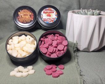 2 oz. Tinned Mini Monstera Leaf Wax Melts: Man Cave Collection