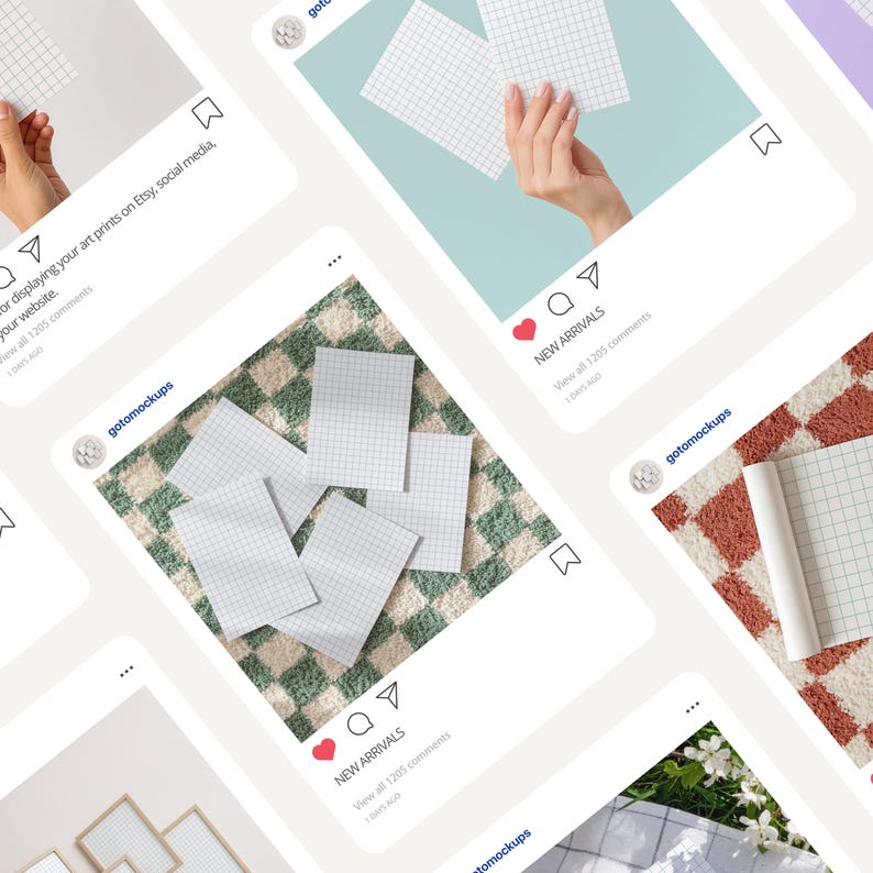 Gallery Wall Mockup With Person, Frame Gallery Mockup Template For Artwork Display, Frame Gallery Wall Mockup, 7 Frames Mockup Gallery Wall image 10