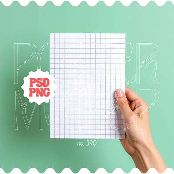 A4 Poster Mockup: Person Holding ISO DIN A Ratio (Digital Download)