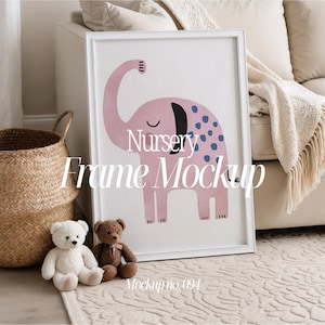 Mockup voor kinderkamer: ISO DIN A, Canva en Photoshop (digitale download)