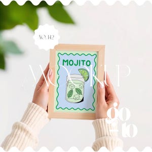 Hands Holding Frame Mockup, 5x7 Ratio Frame Mockup, Small Frame Mockup, Thin Wood Frame Mockup, JPG & PSD Frame Mockup Template For Wall Art