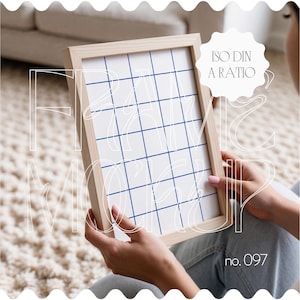 A4 Frame Mockup Person Holding Frame, Iso Din A Frame Mockup With Person, A4 Mockup Frame Template For Wall Art, Iso Frame Mockup For Art
