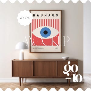 Scandi Interior Rahmen Mockup, Iso Din A Rahmen Mockup für Kunstwerk, Scandi Rahmen Mockup für Poster, Din A Rahmen Mockup Vorlage für Wandkunst Bild 1