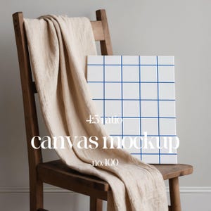 4x5 Canvas Mockup PSD, Art Template For Canvas, Canvas Mockup For Paintings, Canvas Frame Mockup Wall Art, Art Mockup For Canvas, PSD & JPG