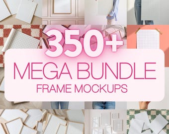 Frame Mockup Mega Bundle, Frame Mockup Wholeshop Bundle 230+ PSD JPG, Frame Mockup Bundle Set, Mega Bundle Frame Mockup, Frame Mockup Bundle