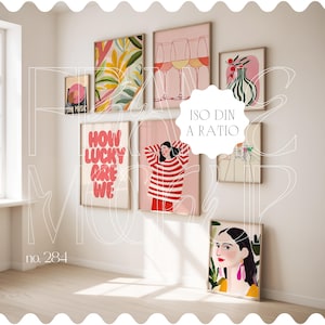 Conjunto de 8 molduras para galeria de parede, Mockup de moldura para galeria de parede, Modelo de várias molduras para exibição de obras de arte, Mockup de moldura de galeria PSD e PNG