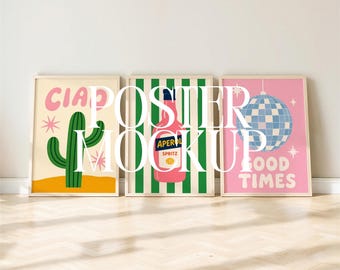 3 Frames mockup set, Din A Frame Set Mockup, Set of 3 frames template mockup, Canva mockup templates, Multiple frame mockup, PNG, JPG & PSD