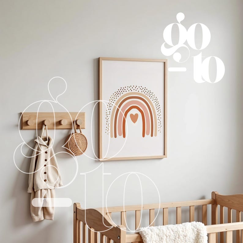 Nursery Frame Mockup With Din A Ratio, Boho Nursery Mockup Frame Template For Wall Art, Mockup For Nursery Room, Kids Room Frame Mockup PSD image 4