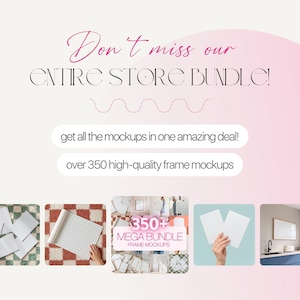 Gallery Wall Mockup With Person, Frame Gallery Mockup Template For Artwork Display, Frame Gallery Wall Mockup, 7 Frames Mockup Gallery Wall image 7