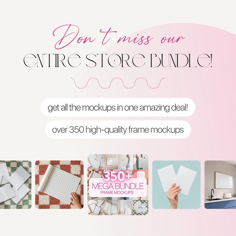 Gallery Wall Mockup With Person, Frame Gallery Mockup Template For Artwork Display, Frame Gallery Wall Mockup, 7 Frames Mockup Gallery Wall image 7