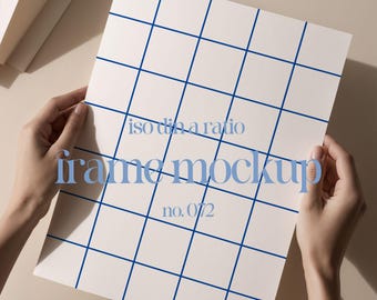 Poster Mockup Din A, Poster Mockup With Person, Poster Template Mockup Iso Din A, Person Holding Poster Mockup, Person With Poster Mock Up