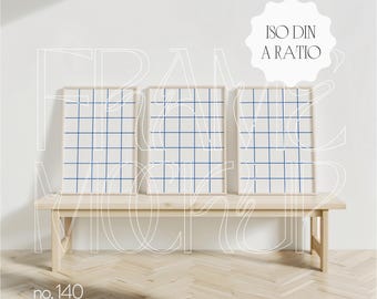 Set Of 3 Frames Mockup, PSD Frame Mockup For Wall Art, Frame Mockup Set Of Three Frames, Three Frames Mockup Template, 3 Frame Set Mockup