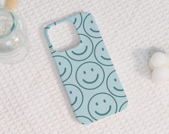 Cute Smile Pattern Hard Phone Case,Personalized iPhone Case For iPhone 16 15 14 13 12 11 8 Mini Plus Pro Max,iPhone X XS XR SE,Custom Gift