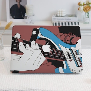Stylish Cartoon Guitar-Inspired Macbook Case,Personalization MacBook Case for MacBook 12,MacBook Ret 15/13,Air 15/13/11,MacBook Pro 16/15/14
