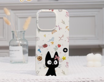 Black Cat Custom Phone Case For iPhone 17 Pro Max,iPhone 16 15 14 13 12 11 Pro Max Plus Air,Xr Xs,Unique Personalized Photo+Name iPhone Case