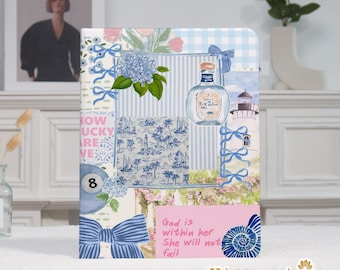Pastell Collage iPad Fall Personalisierte iPad Abdeckung iPad Fall 9 10th Gen iPad Pro 2024 2022 Pro 13 iPad Air 7 6 5