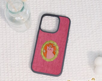 Pink Cat Princess Phone Case,iPhone 17 Pro,iPhone 16 15 14 13 12 Mini Plus Pro Max,iPhone XS XR,Unique Personalized Custom iPhone Case Cover