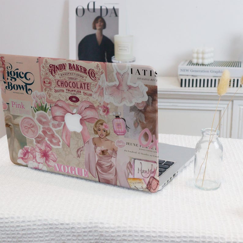 Chic Pink-aesthetic MacBook Case,personalization MacBook Case for 2026 ...