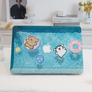Summer Pool Party-Thema MacBook Tasche für MacBook Ret 15/13,Air 15/13/11,Apple Laptop Taschen Cover A3223,MacBook 12,MacBook Pro 16/15/14/13