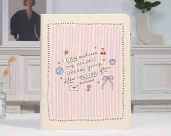 Inspirierende Zitat iPad Fall Personalisierte iPad Abdeckung iPad A16 iPad Case 9 10th Gen iPad Pro 2024 2022 Pro 13 iPad Air 7 6 5th iPad Min7 6 5