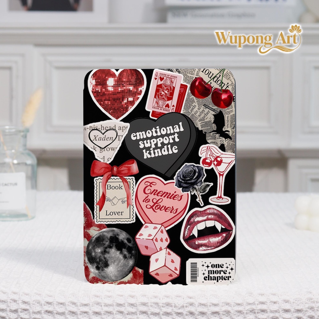 Dark Romance Book-lover Collage Kindle Case for Paperwhite 11/12th 7 ...