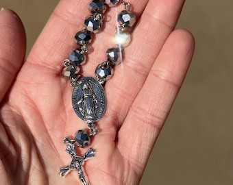 Handmade Pocket Catholic Rosary | One-Decade, 10 Beads