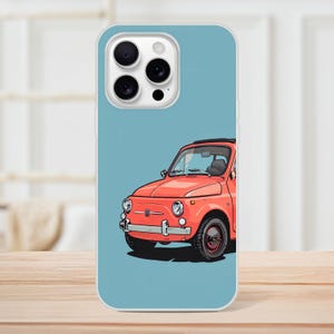 Vintage Fiat 500 iPhone-hoesje: leuke en functionele bescherming voor de trendy bestuurder