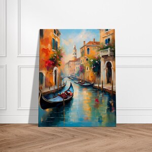 Venice Gondola Canvas Print: Romantic Italian Wall Art