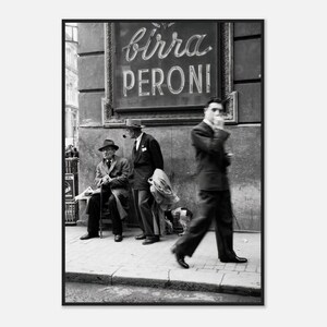 Inramad poster med vintagefoto av gatan i Rom, 4 storlekar bild 5