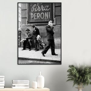 Inramad poster med vintagefoto av gatan i Rom, 4 storlekar bild 9