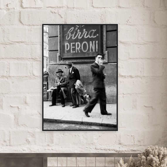 Vintage Photo of Rome Street Framed Poster 4 Sizes