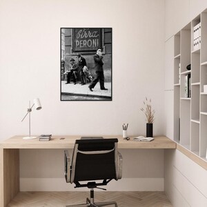 Inramad poster med vintagefoto av gatan i Rom, 4 storlekar bild 8