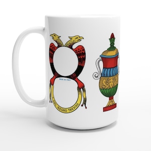 Scopa Card Game Mug | Neapolitan Cards Print | 15oz Ceramic Coffee Cup Gift image 3