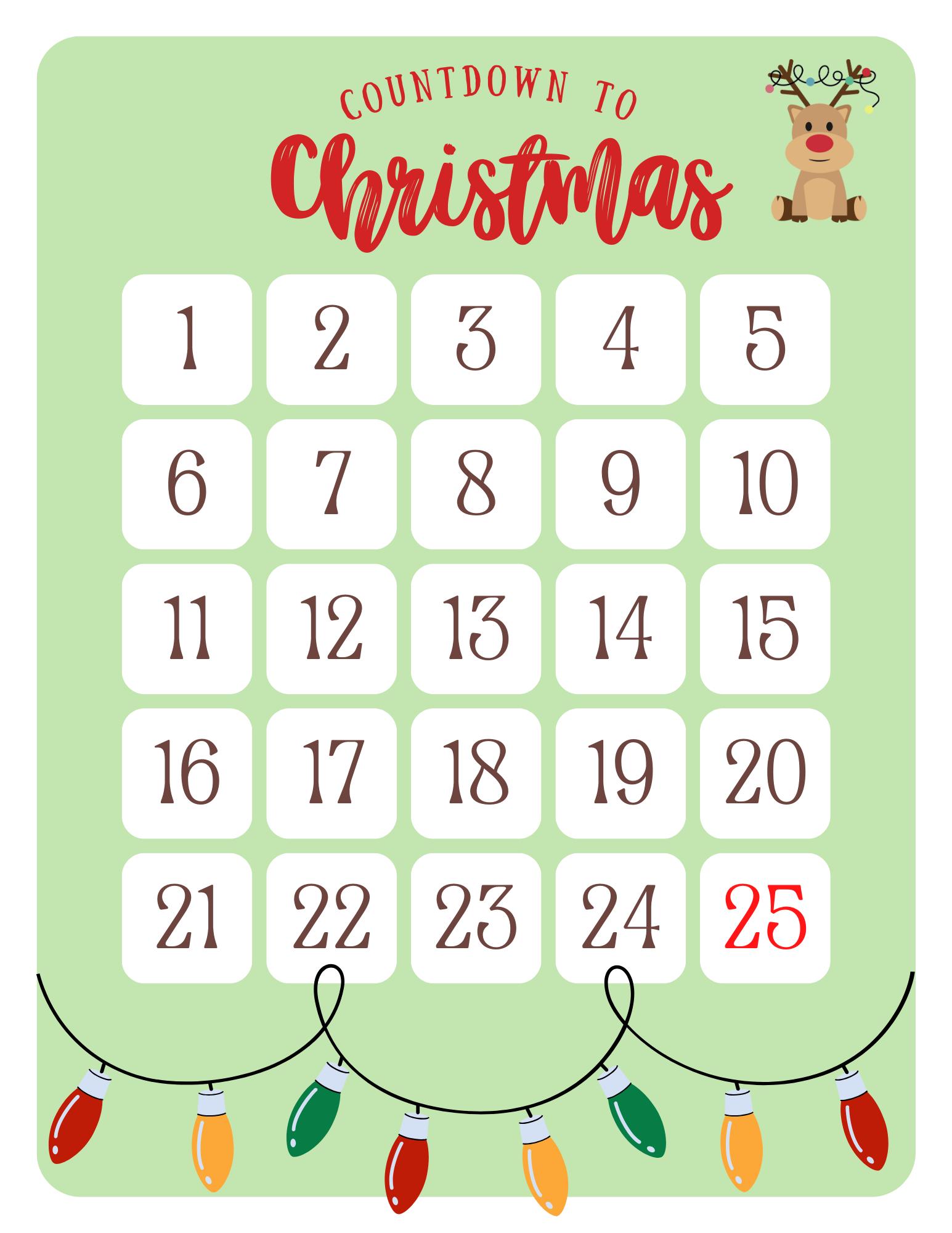 Holiday Countdown Pack, Calendar for Countdown to Thanksgiving ...