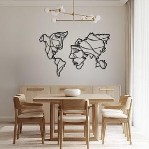 Mapas de metal contemporáneos para viajeros modernos: diseño único de globo terráqueo